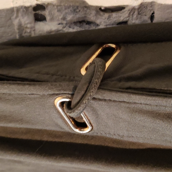 Army green tunic top with gold buckle detail - Picture 2 of 3